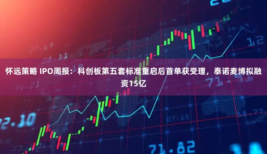 怀远策略 IPO周报：科创板第五套标准重启后首单获受理，泰诺麦博拟融资15亿